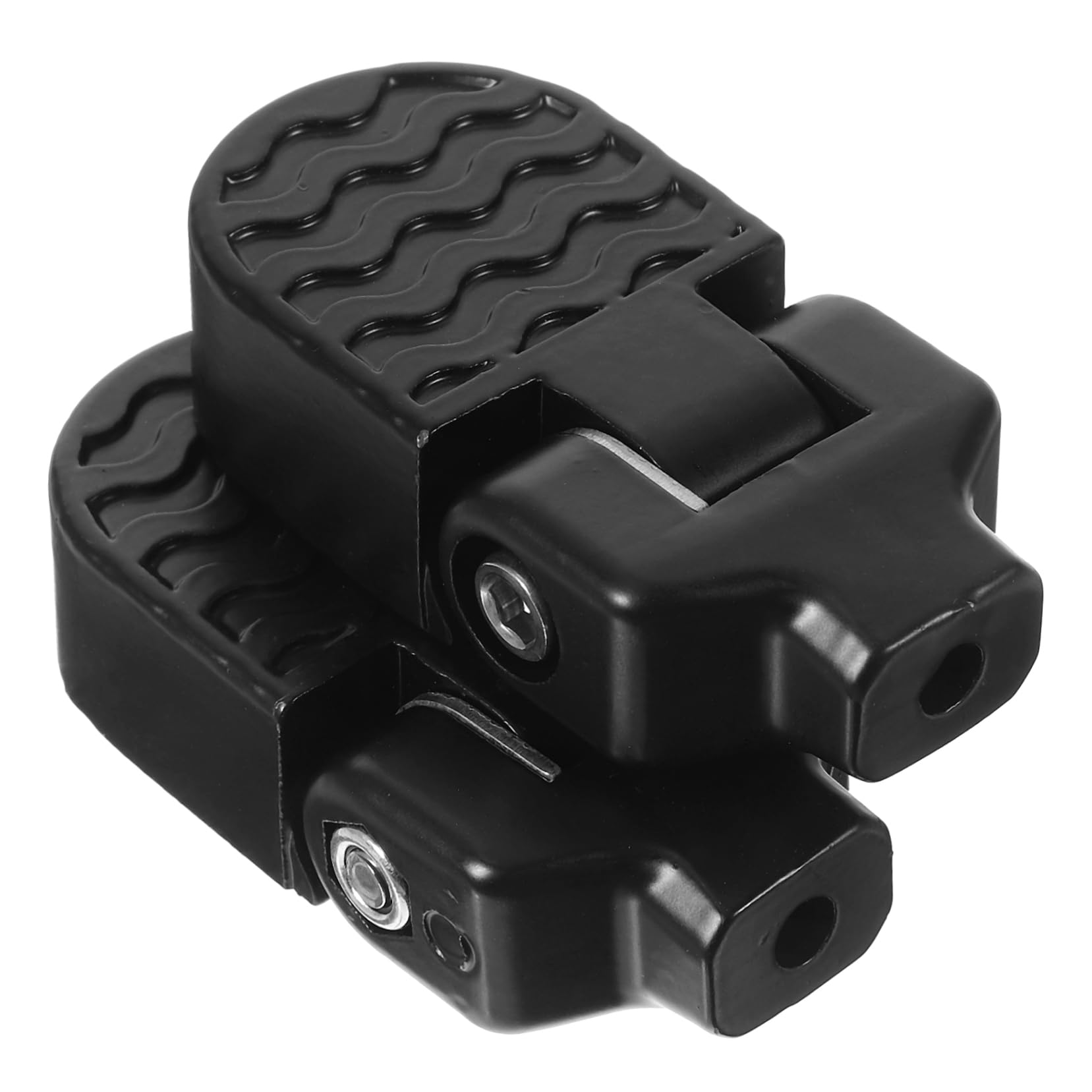 Abaodam 1 Pair Rear Seat Pedals Foldable Aluminum Alloy Bike Footrest for Comfort Mountain and Bicycles Easy Assembly Versatile Design Style Random Color