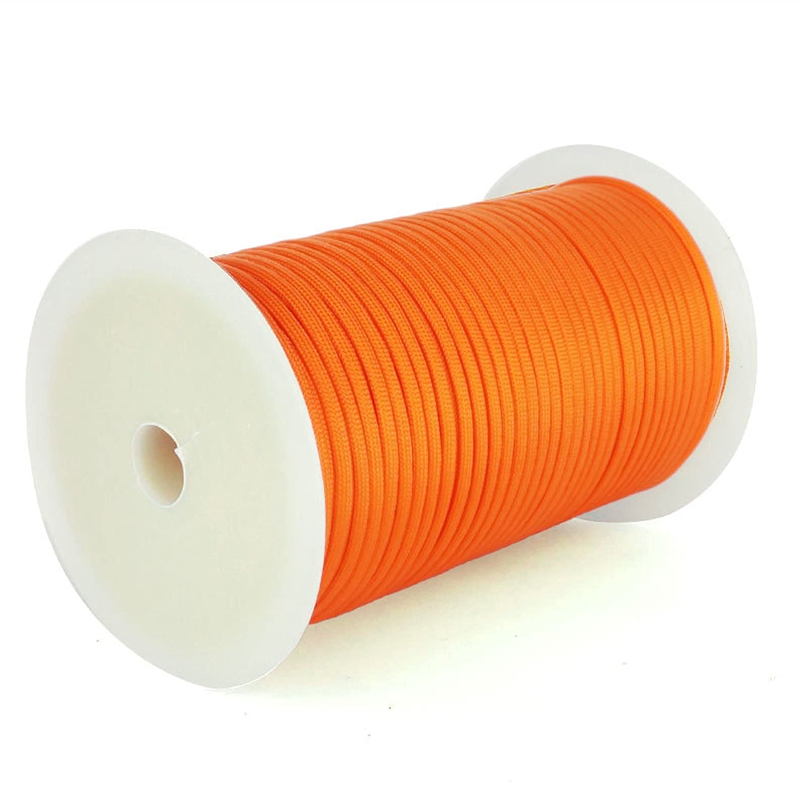 Dropshipping 100m 550 Standard Militare 7core Paracord Rope 4mm Parachute Cord Survival Survival Tent Cintine per Gli Sport all'Aria Aperta (Color : Orange, Length(m) : 100M)