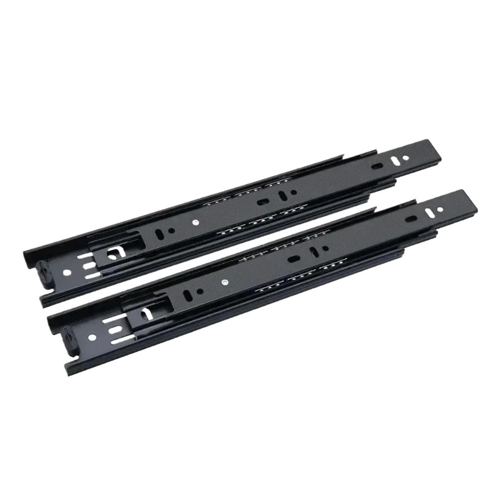 Armadio silenzioso a tre sezioni con smorzamento idraulico in acciaio | Guide for cassetti for guardaroba a tre sezioni con ferramenta for binari di guida(16 inches 40CM)