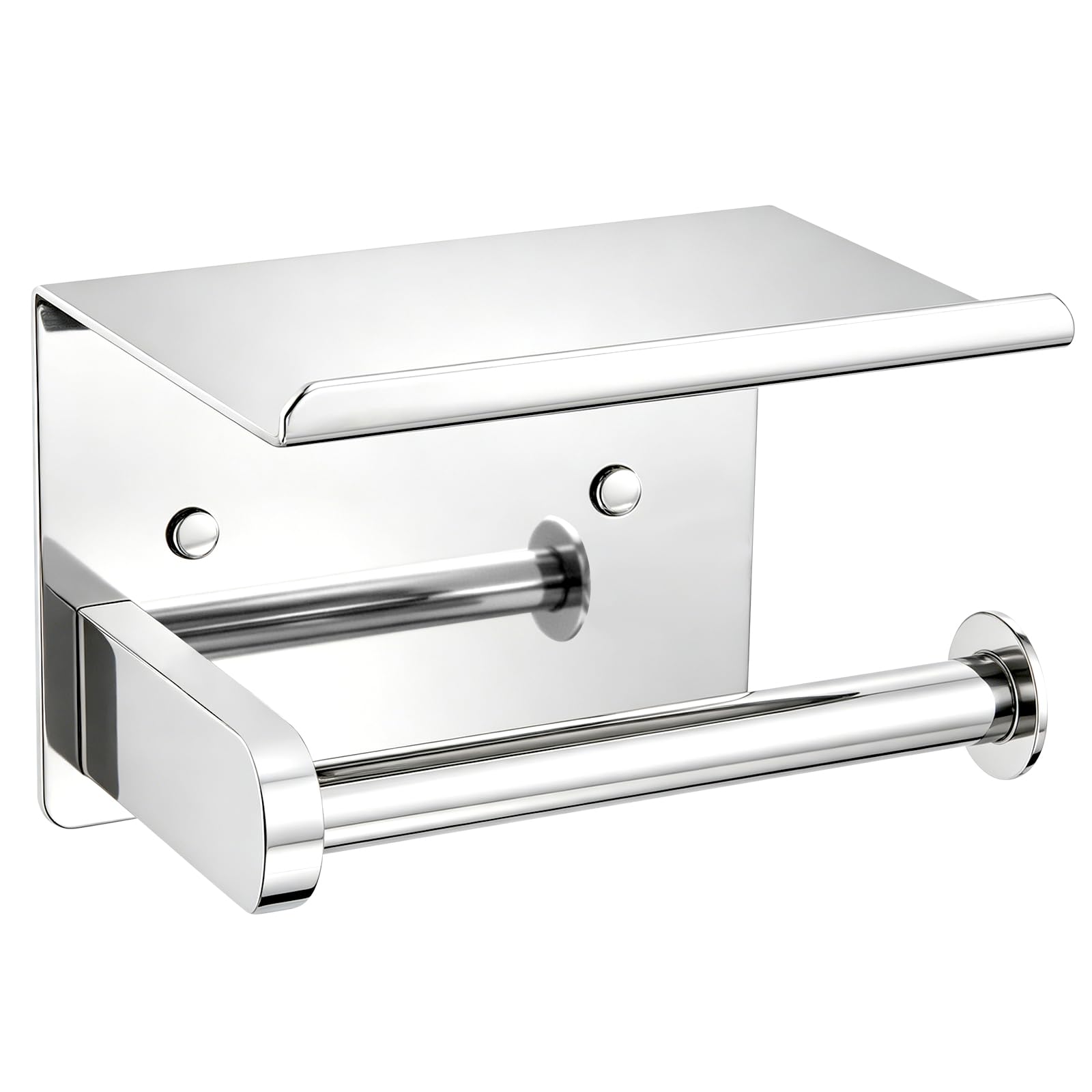 Toilet Roll Holder,Screw/Self Adhesive Toilet Roll Holder for Bathroom