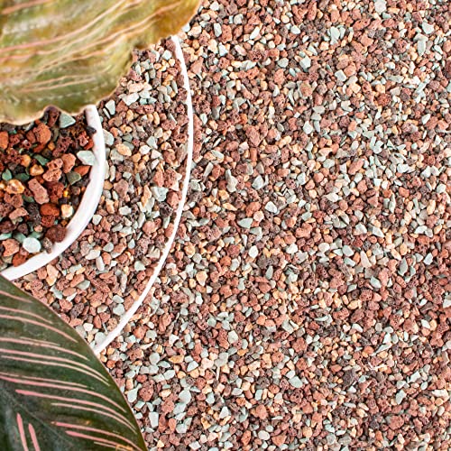 Image of 18lb Mix Lava Rocks for Plants in Door -Gravel Pebbles for Bonsai Succulent Cactus Potting Soil and Vase Fillers, Fairy Gardening,Top Dressing