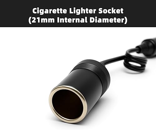 Miniatura 3 de Cliff Top Adaptador de Enchufe DIN Hella de Motocicleta a Toma de Encendedor de Cigarrillos  Convertidor de Cable de Extensión de 12V24V, Compatible