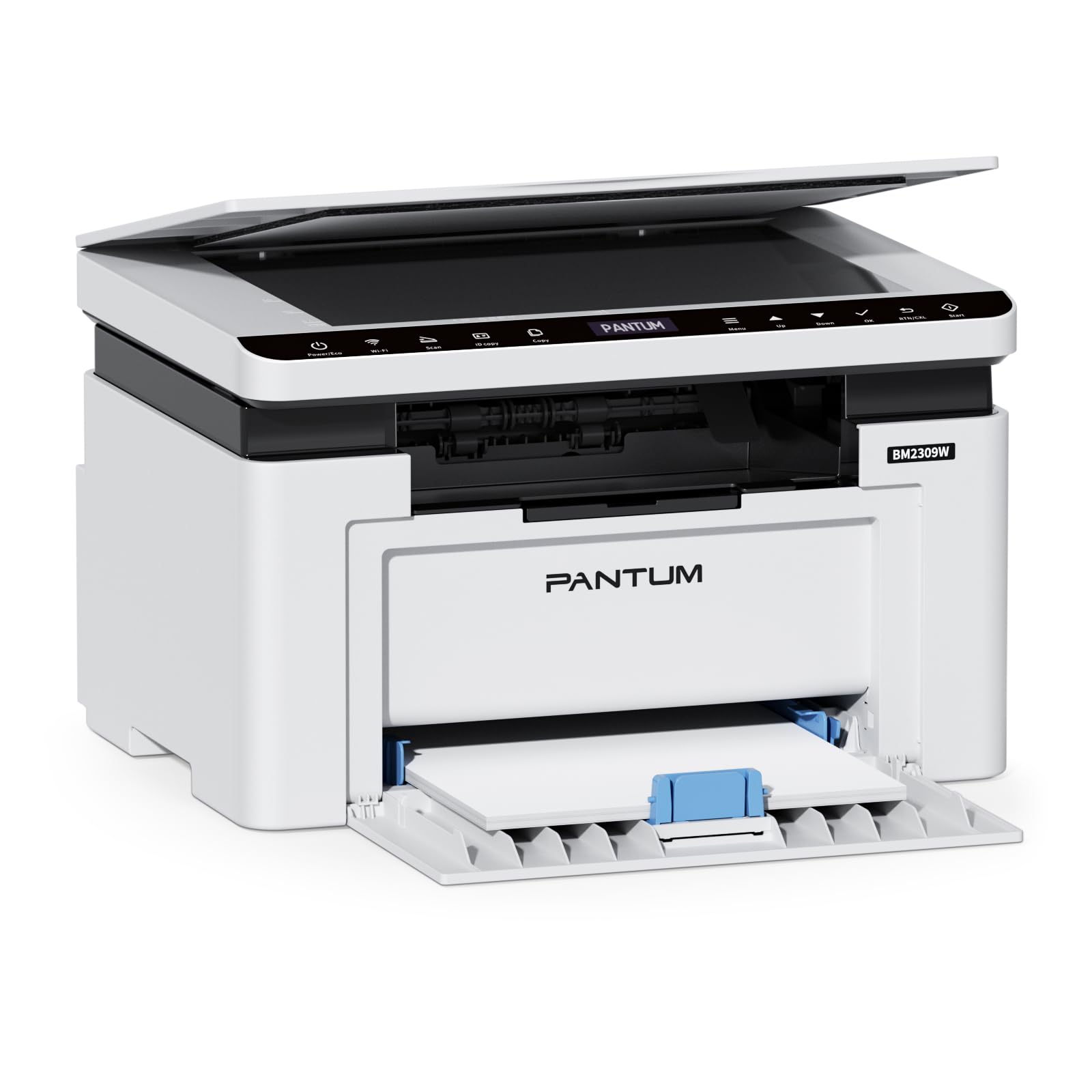 PANTUM Impresora Multifunción Láser Monocromo WiFi (BM2309W, BM2300W), Impresión, Copia, Escaneo, para Oficina y Hogar (A4, 20 ppm, Wi-Fi Direct, USB 2.0, Bluetooth, AirPrint, Mopria) Certificado ClimatePartner