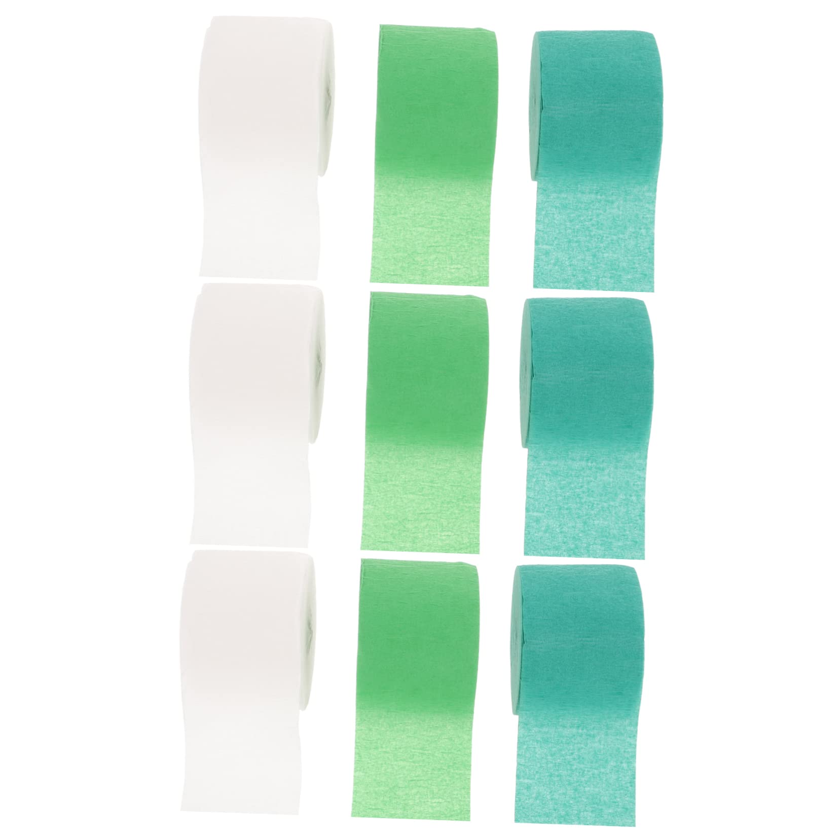 27rollos Serpentinas Crepé Verde y Para Decoraciones De Cumpleaños y De De y Verano Para Cumpleaños Bodas y Celebraciones
