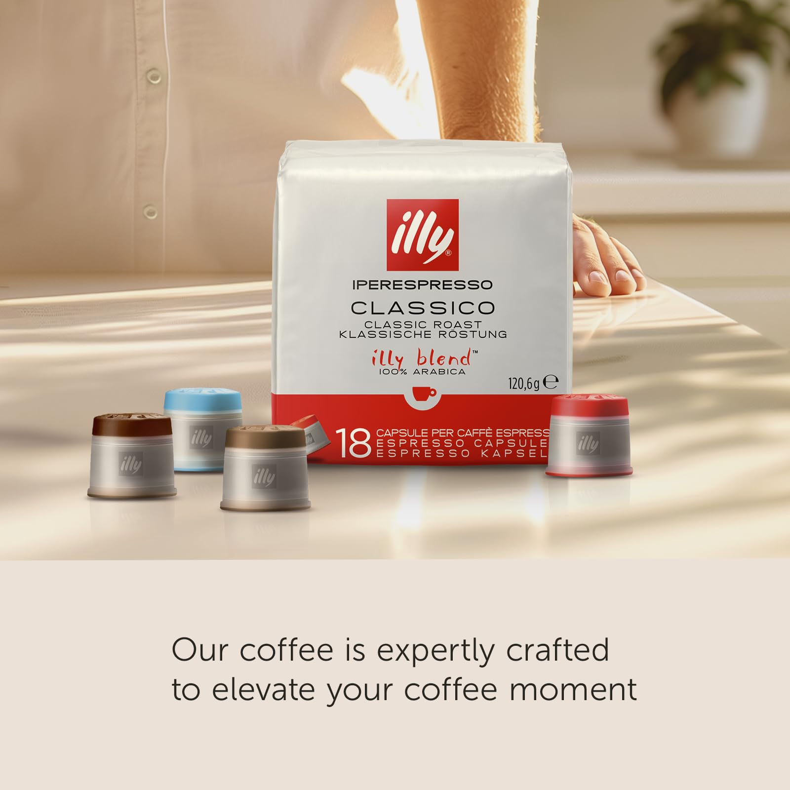 illy Coffee iperEspresso Capsules - Single-Serve Coffee Capsules Pods - Single Origin Coffee Pods Classico Medium Roast with — view 3