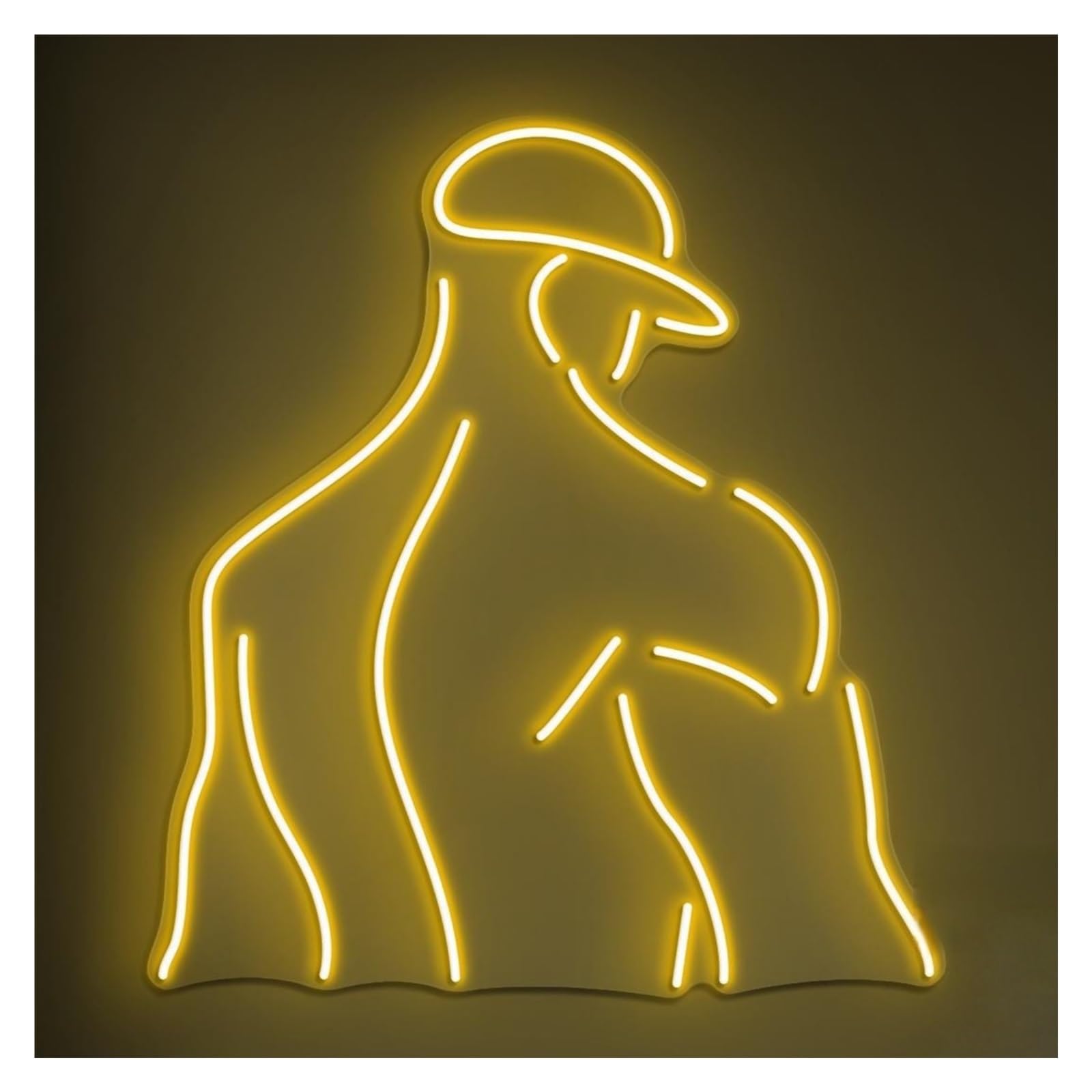 RONGCH Hanging Art Signs Muscular Man Neon Sign, Suitable for Bodybuilder Room Decor with Brightness Adjustable 50cm