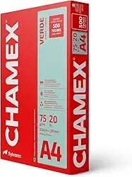 Papel Chamex A4 75g Colors 500 Folhas Verde