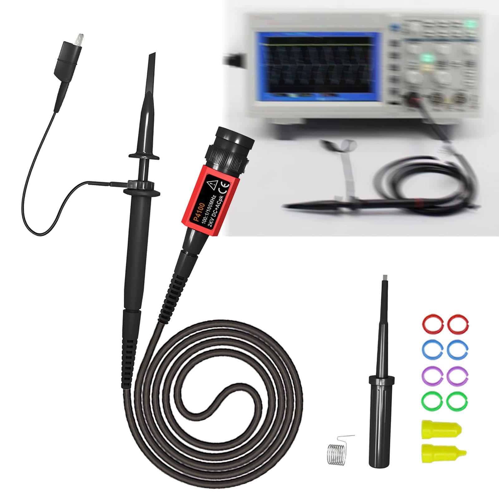 SAZ DEKOR P4100 High Voltage Oscilloscope Probe 100:1 Test for Measurement - Image 9 thumbnail