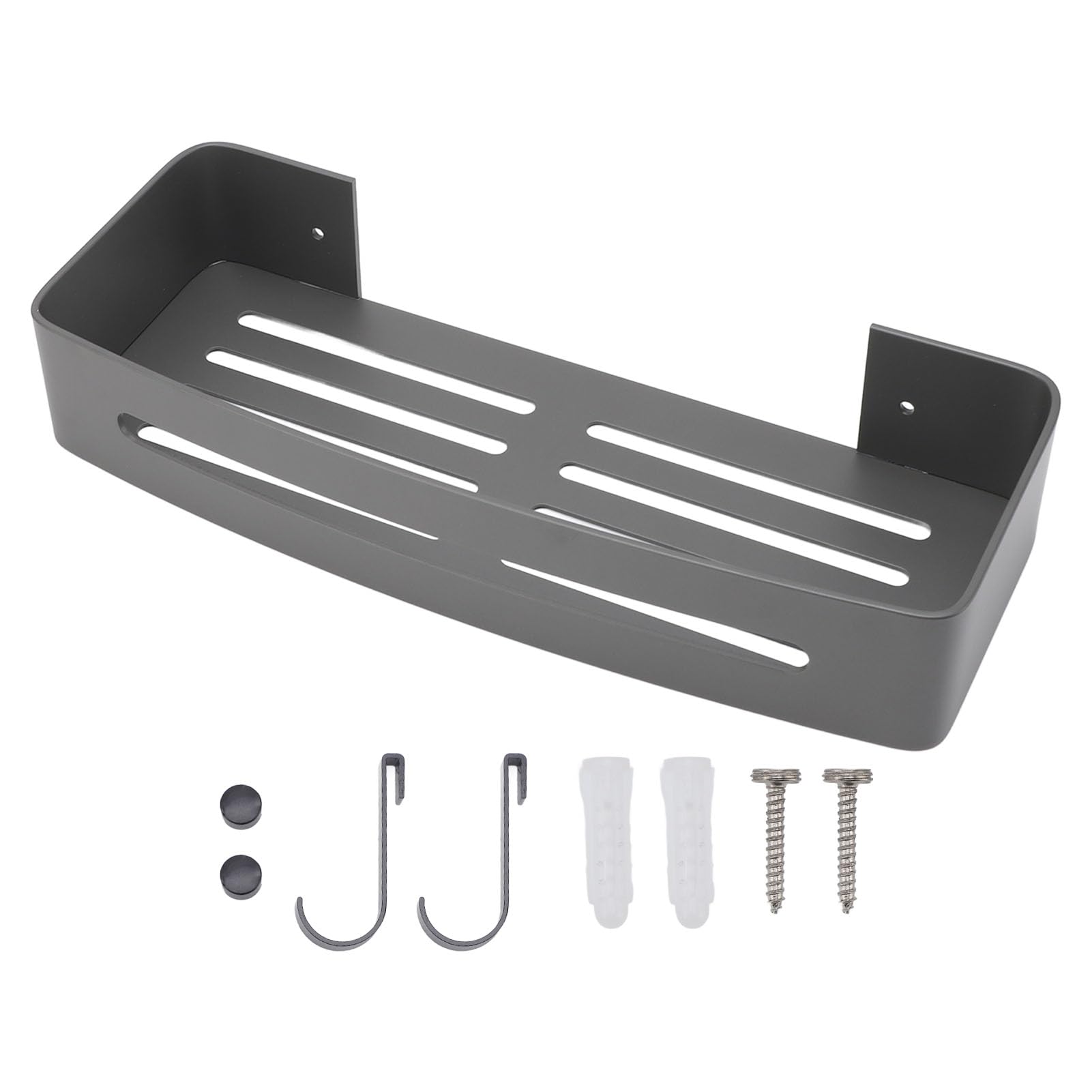 GOWENIC Shower Caddy Shelves Organizer Rack Floating Shelves for Wall Bathroom Shelf Wall Mounted Shower Organizer for Bathroom