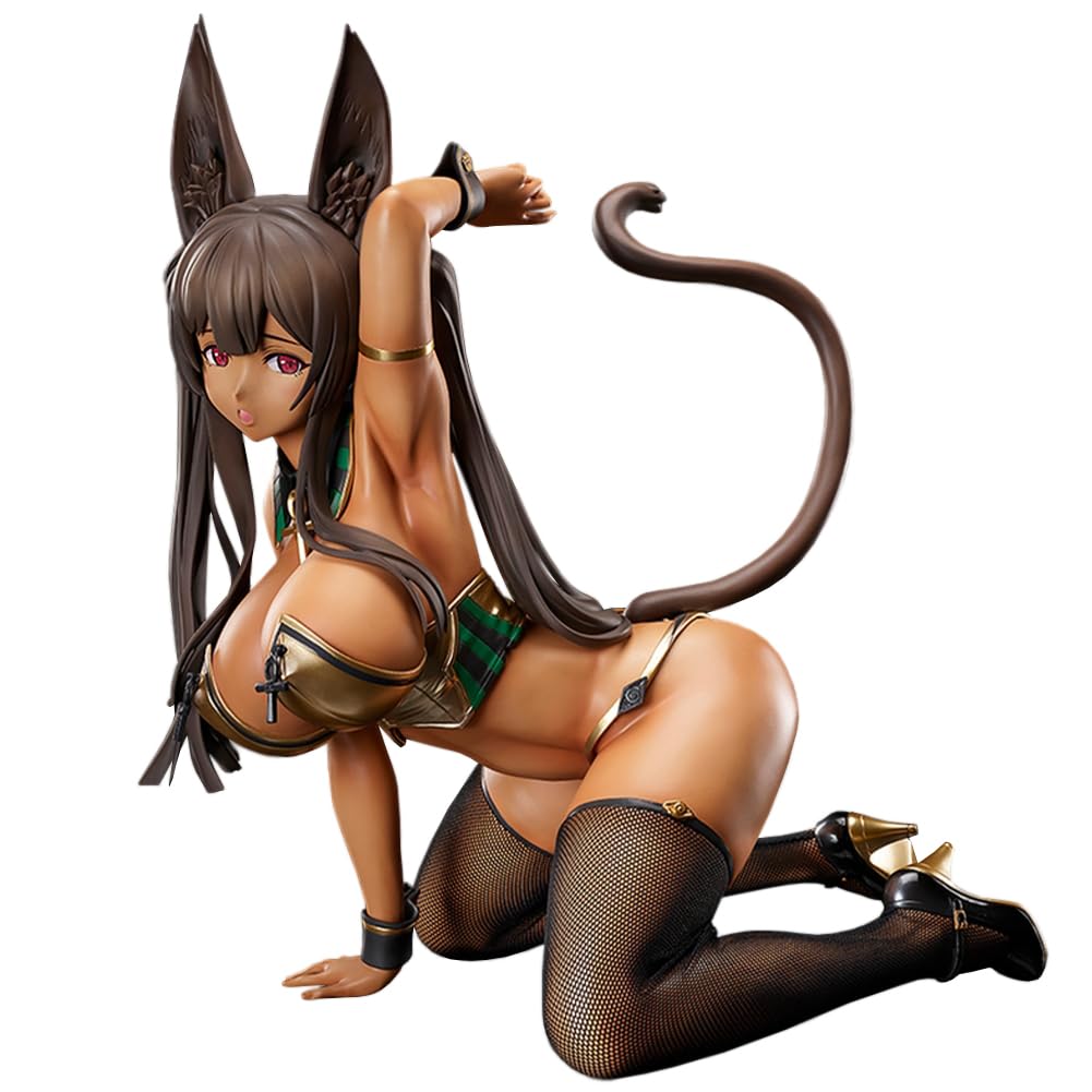 QWWZVQHJ 16cm Binding Creator's Opinion Figure Anime Statue Sitting Pose Bunny Girl Figure Model, Manga Figure Sculpture Handmade Collectible Desktop Display Decoration(Grey,16cm)