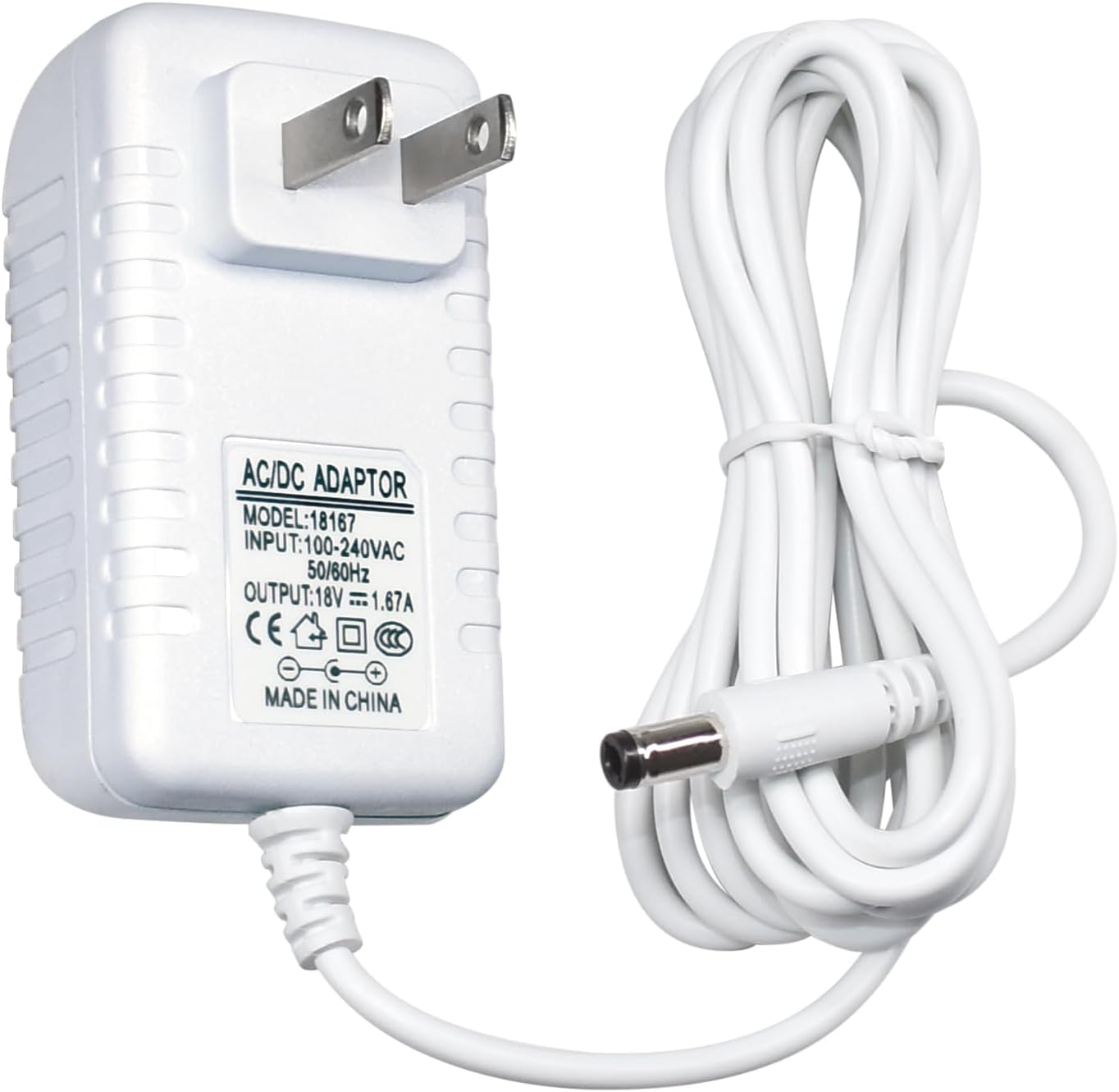 30W Power Adapter Charger for Echo (4th Gen), Echo (3rd Gen), Echo Show 10 (3rd Gen), Echo Show (2nd Gen), Echo Show 8, Echo Plus (2nd Gen), 6.5 Feet Power Cord Replacement, White