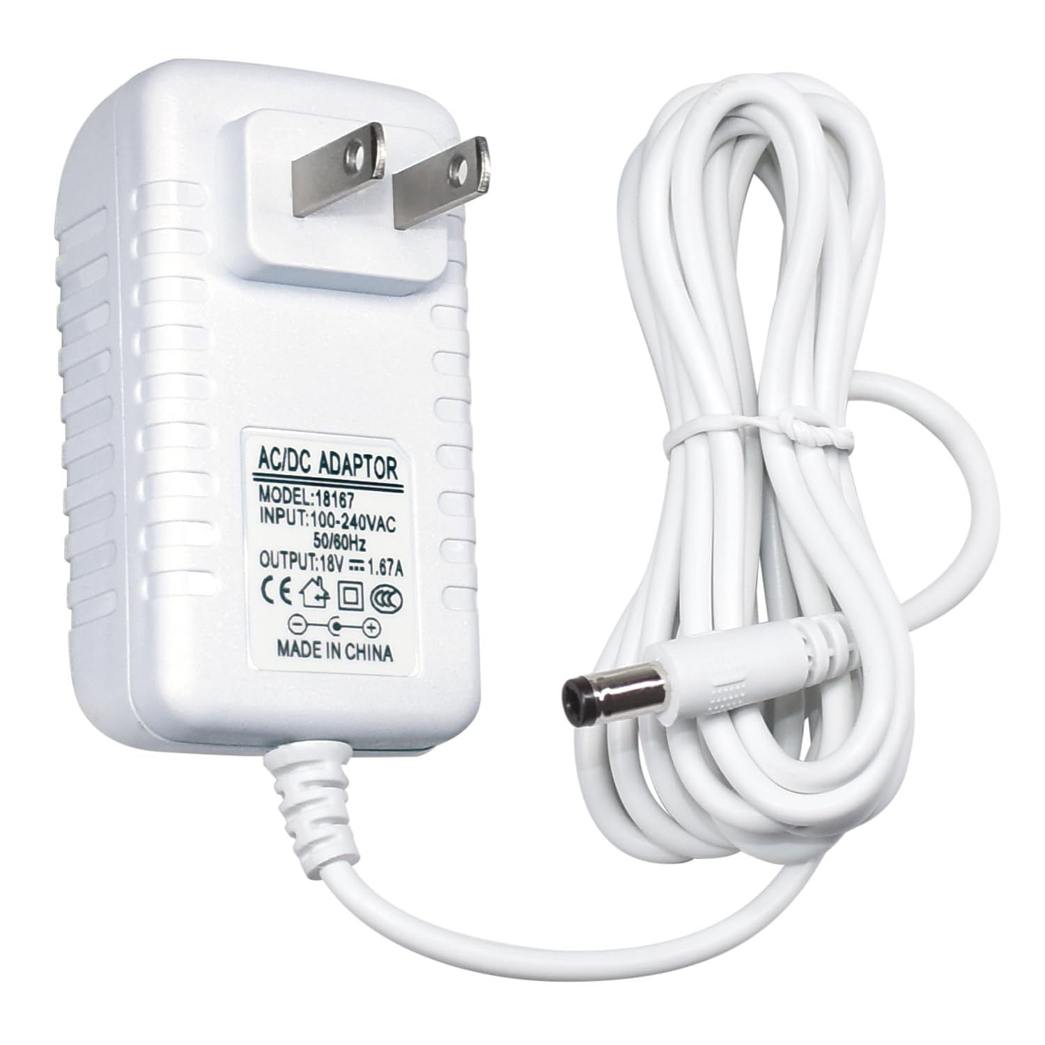 30W Power Adapter Charger for Echo ((4th/3rd Gen), Show 10/8/2, Plus2nd Gen, 6.5 Feet Power Cord Replacement,White