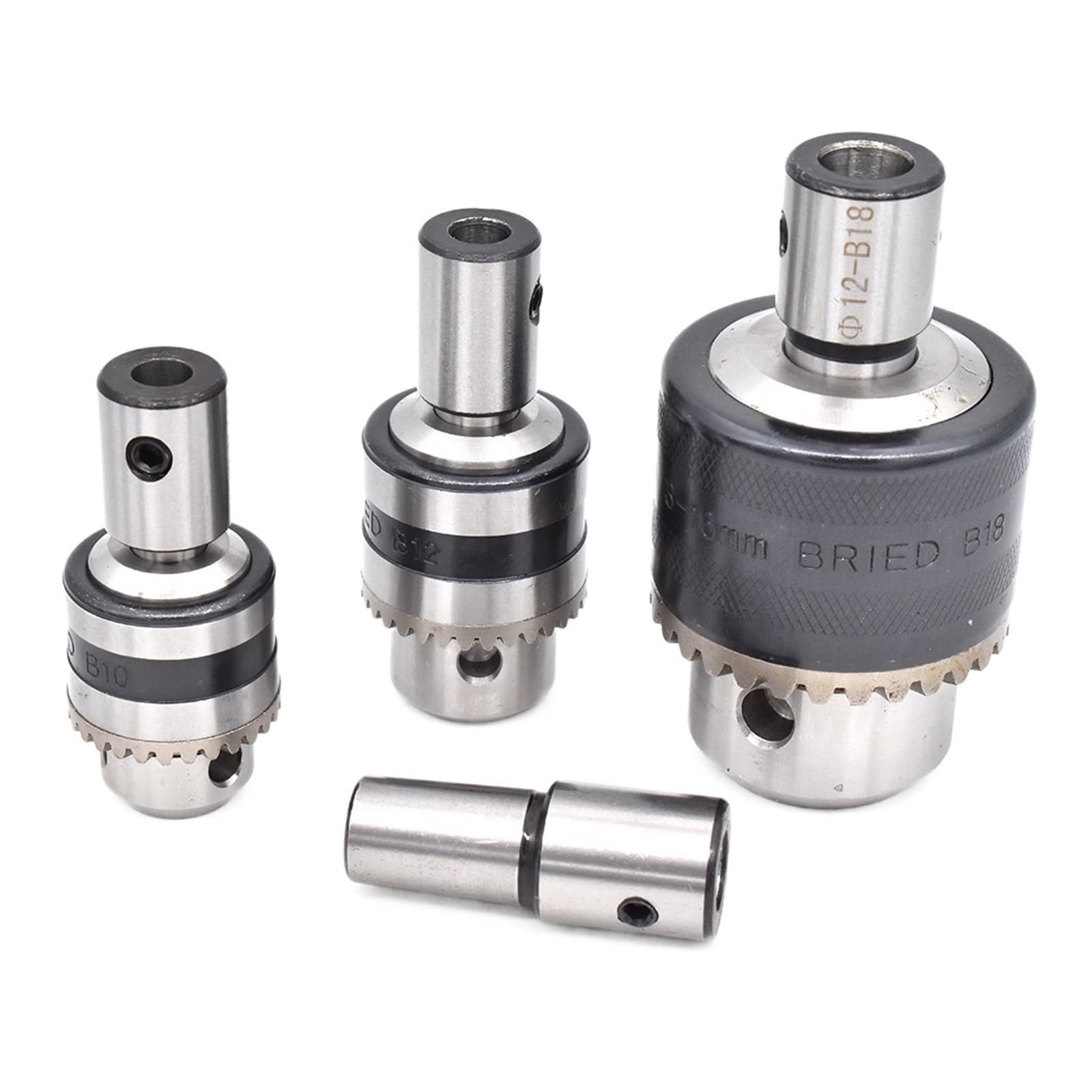 1 Set Mandrino for Trapano Leggero B10/B12/B16/B18 Foro Interno 5/6/7/8/9/10/11/12/14mm Adattatore Albero Motore Biella (Size : Inner Hole 8mm -B12)