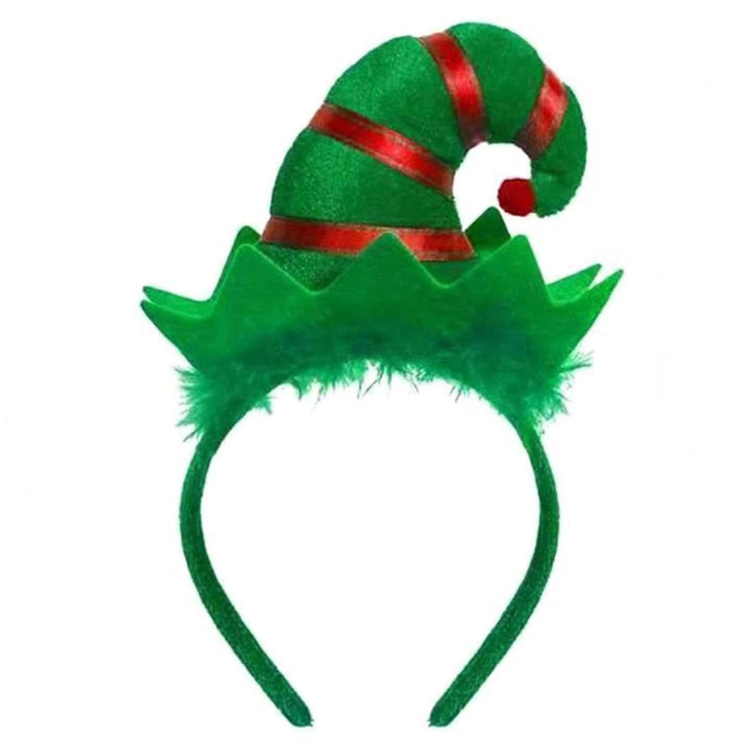 Ankelesz Christmas Headband Elf Hat Cute Bell Hairband Elves Party Hats with Jingle Bells for Santa Party Cosplay