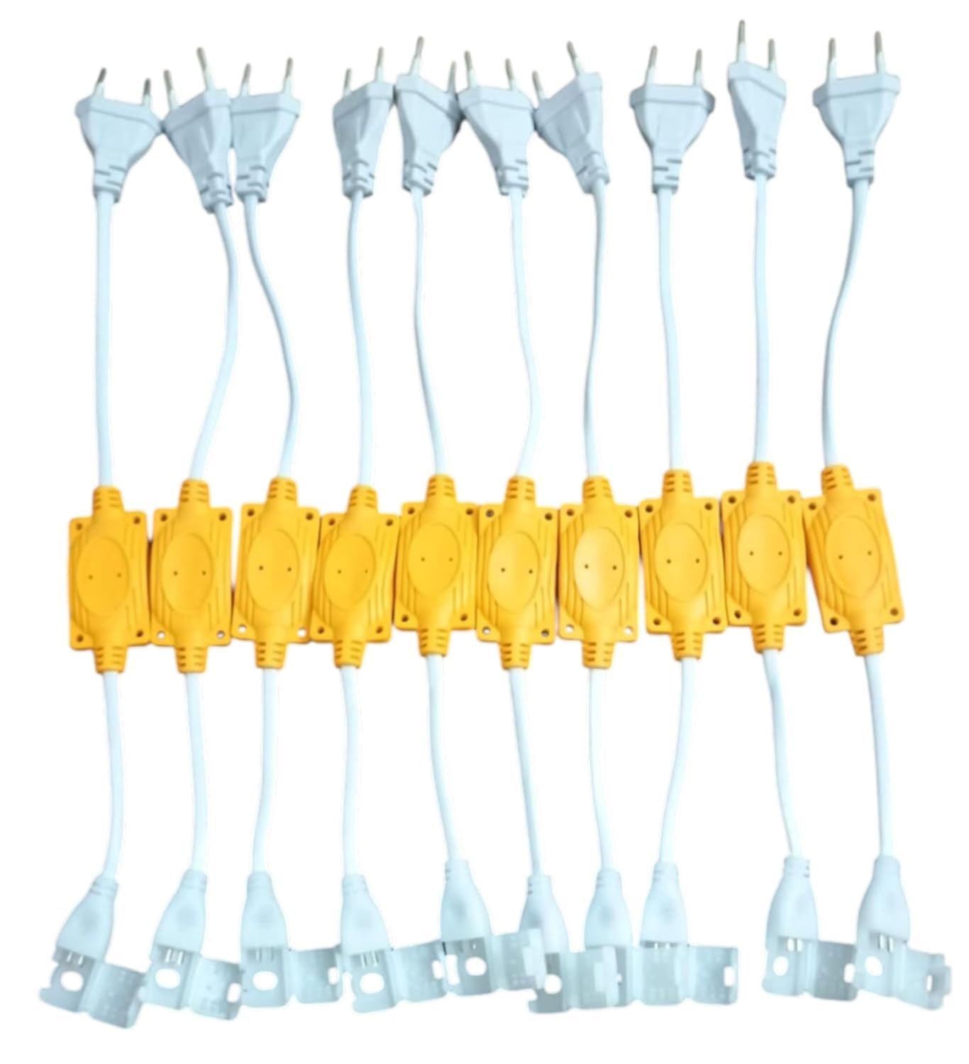 LED Rope Light Adapter Connector Cable | Compatible with SMD 2835 (120 LED/m) Rope Lights | 2-Pin Waterproof Plug | Wireless & Durable Power Connector (Pack of 12)-image-27