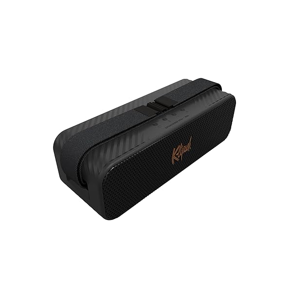 Klipsch The Detroit Portable Bluetooth Speaker with Dual 1" tweeters and 3" woofers, IP67 dust and Waterproof Rating, 20 Hours of Playtime for a Premium Live Concert Experience