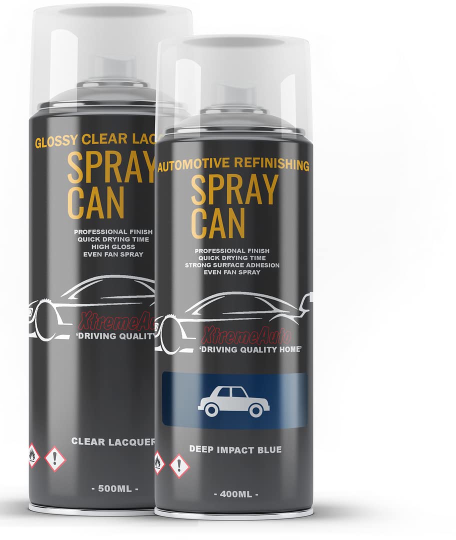 Xtremeauto Aerosol Spray Paint Kit For Ford Galaxy Deep Impact Blue Dcwe 400ml Repair Paint Can