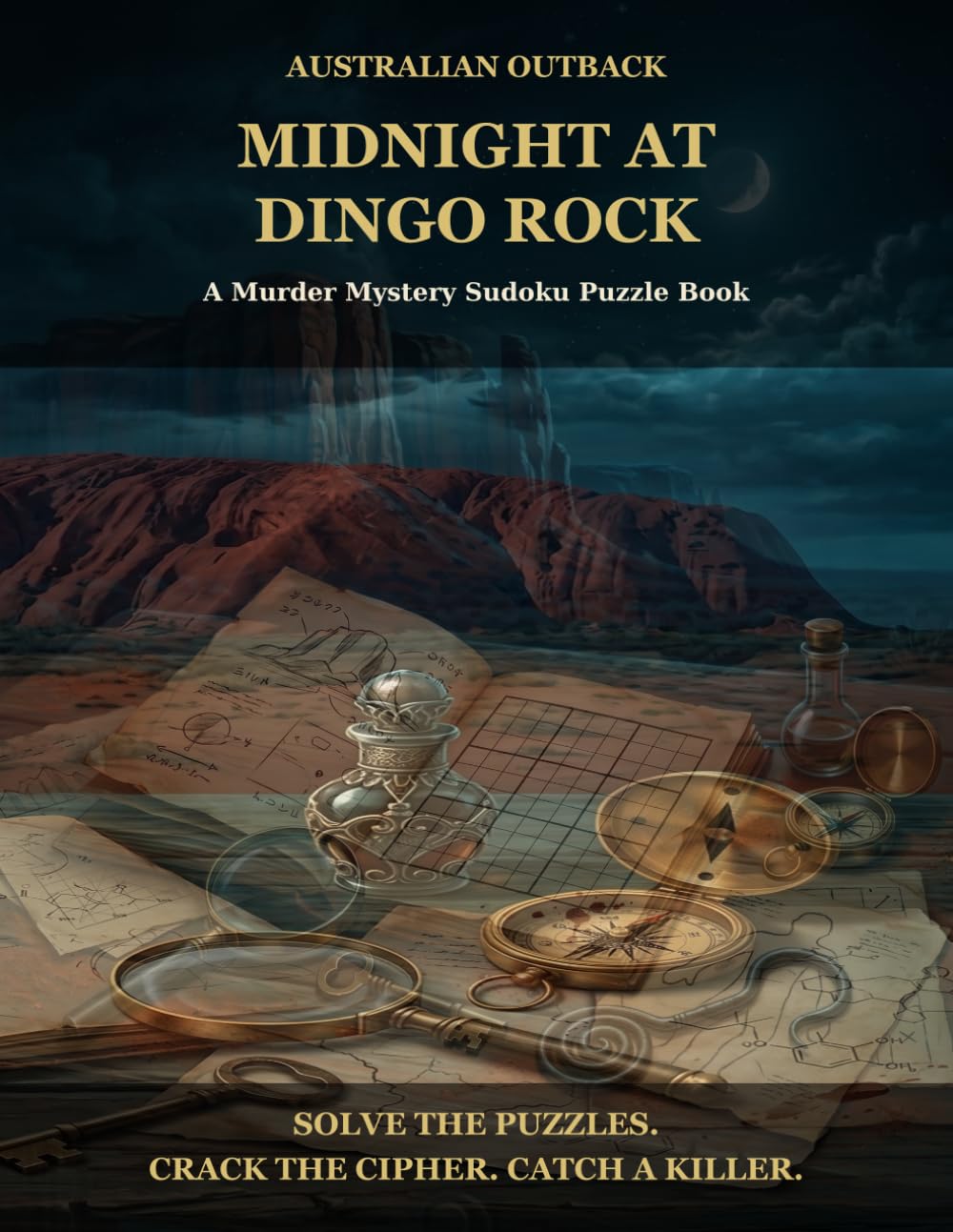 Midnight at Dingo Rock: A Murder Mystery Sudoku Puzzle Book