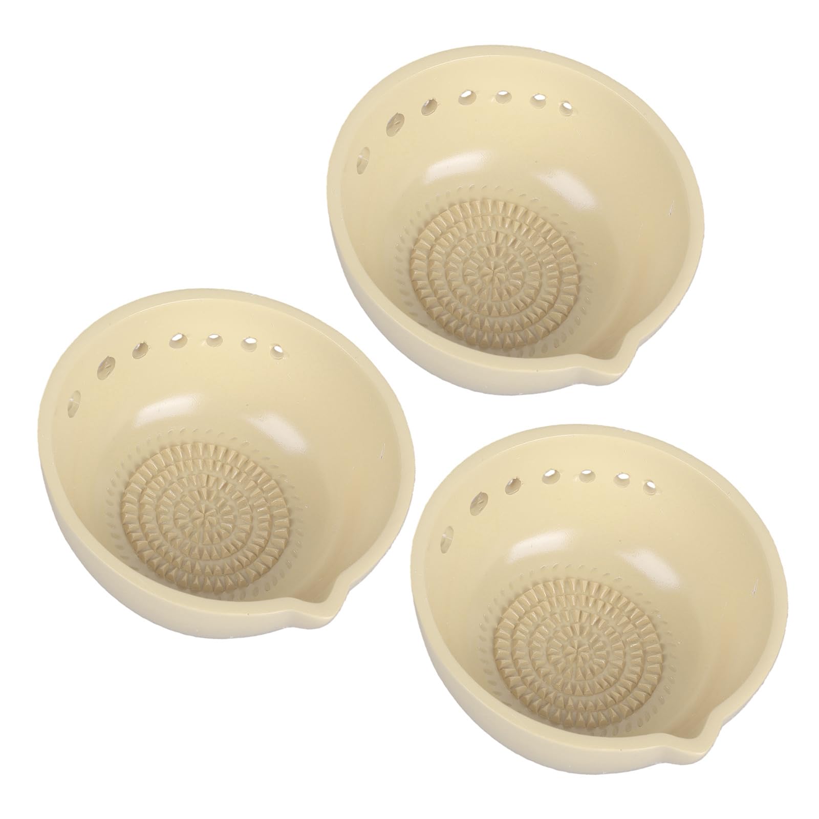 Generisch Keramik Knoblauch Reibe Platte, Kräuter Stripper Schüssel, 3pcs