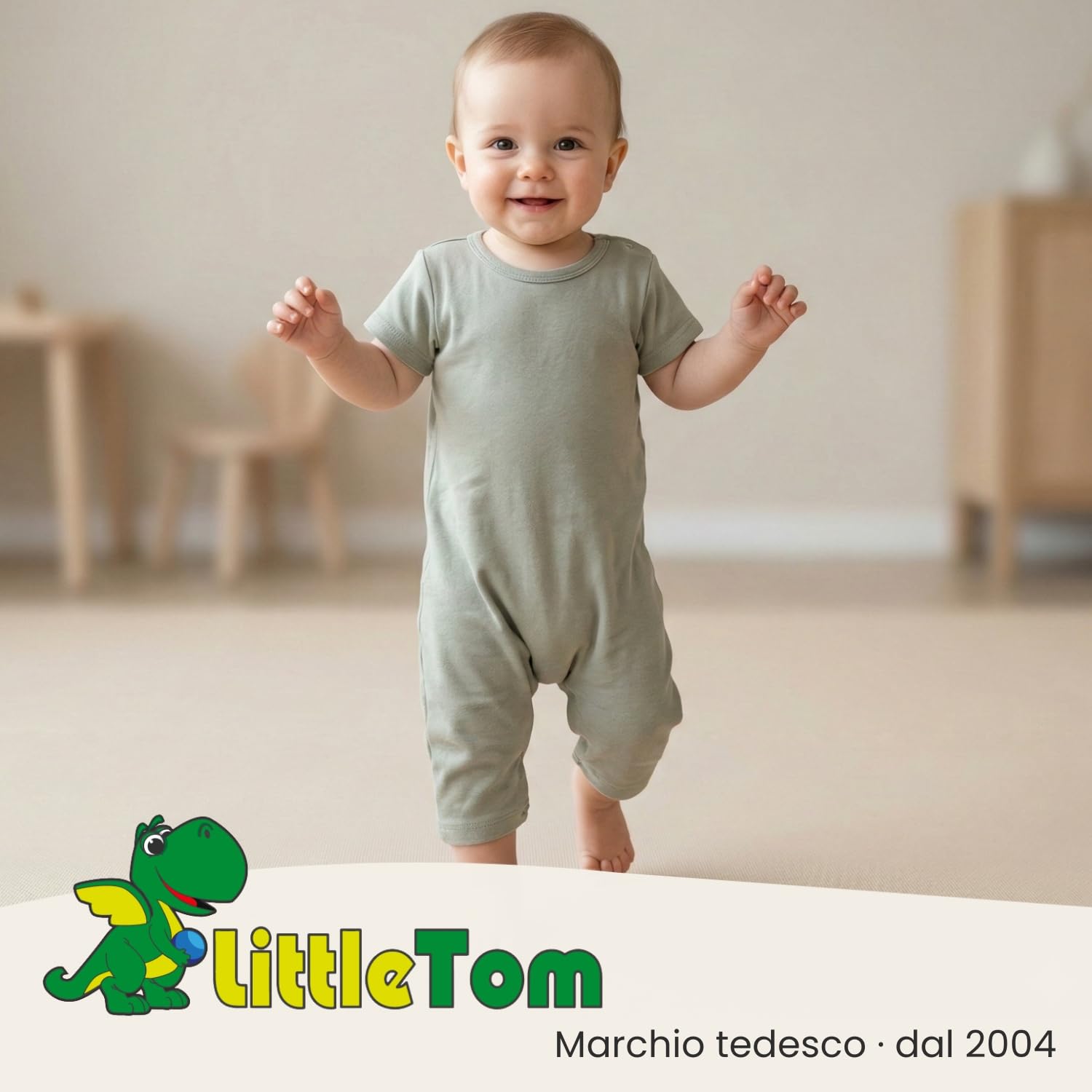 LittleTom 18 Pezzi Tappeto Puzzle per Bambini - Certificato TÜV - Piastrelle EVA con Bordi 30x30 cm - Pavimento Morbido e Antiscivolo - Superficie Puzzle Protettiva per la Cameretta e Gioco a Terra