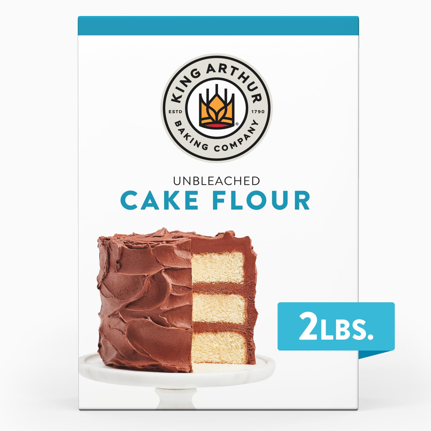 King Arthur, Kuchenmehl, ungebleicht und nicht angereichert, gentechnikfreies Projekt verifiziert, keine Konservierungsstoffe, 0,9 kg