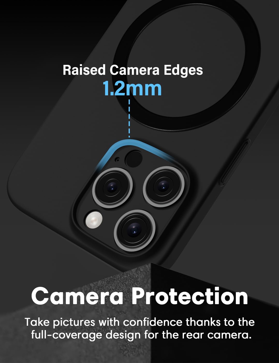 X-level Cover per iPhone 16 Pro, Compatibile con MagSafe, Custodia Slim AntiGraffio da 0,3 mm e Rigida Ultrasottile Anti-Impronta Digitale Compatibile con iPhone 16 Pro Case, Tras-nero