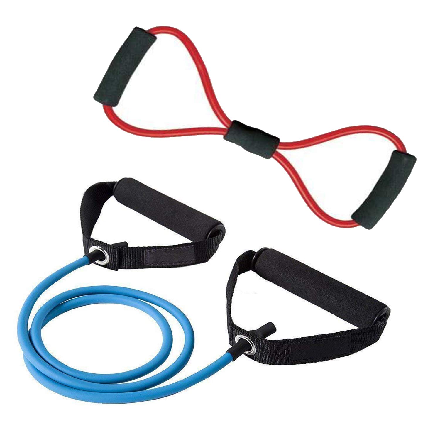 Vendere Combo Soft Latex Figure 8 Yoga Fitness Workout Toning Resistance with Single Toning Tube Tube Exercise Band (Color as per Stock) (B08YRVW5RK) Amazon Price History, Amazon Price Tracker