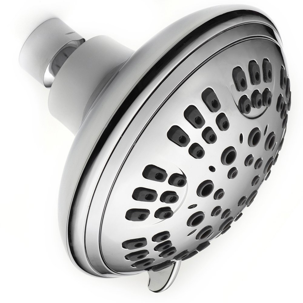 Powerful Shower Head Limited Edition - Luxury Shower Head with Filter - Shower Head 6 Spray Settings – Relaxing Luxury Showers – Massaging Shower Head 4 inch with Teflon-Chrome Finish – Saves Water