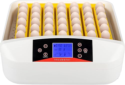 Winado 55 incubadoras de pollo para incubar huevos, incubadora de huevos con giro automático de huevos y control de temperatura y pantalla de