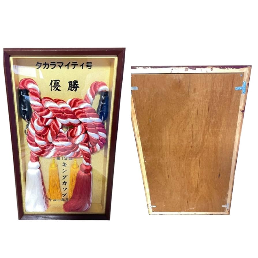 激レア 競馬 優勝 引き綱 額入 G1 地方競馬 キングカップ タカラマイティ Amazon.co.jp: 激 競馬 優勝 引き綱 額入 G1 地方競馬 キング
