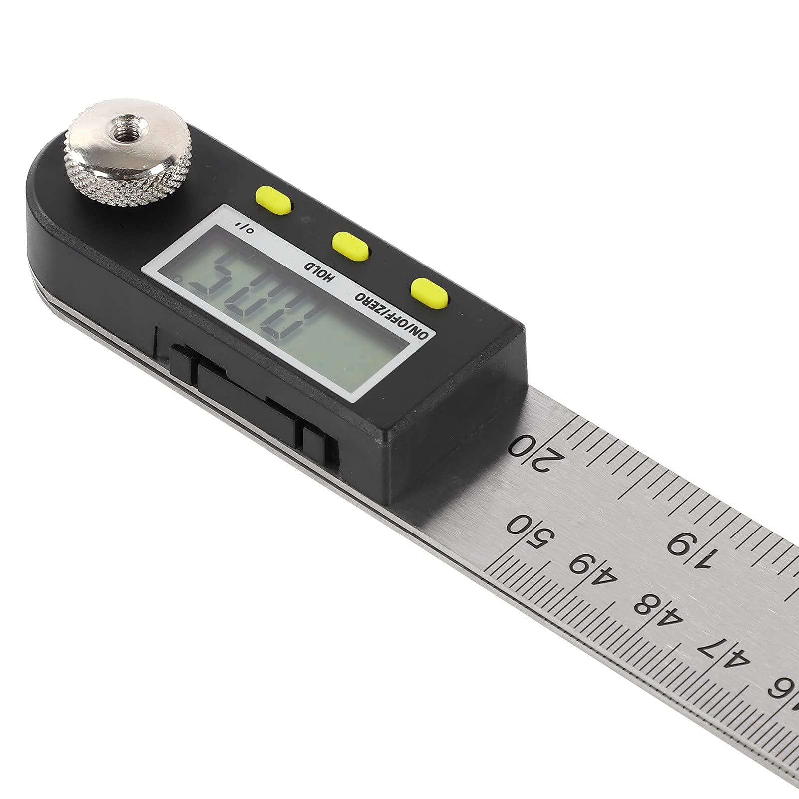 Medidor de Regla de ángulo Digital con Pantalla LCD, Transportador de Acero Inoxidable Duradero para Carpintería de 500 Mm, Herramienta de Medición Precisa
