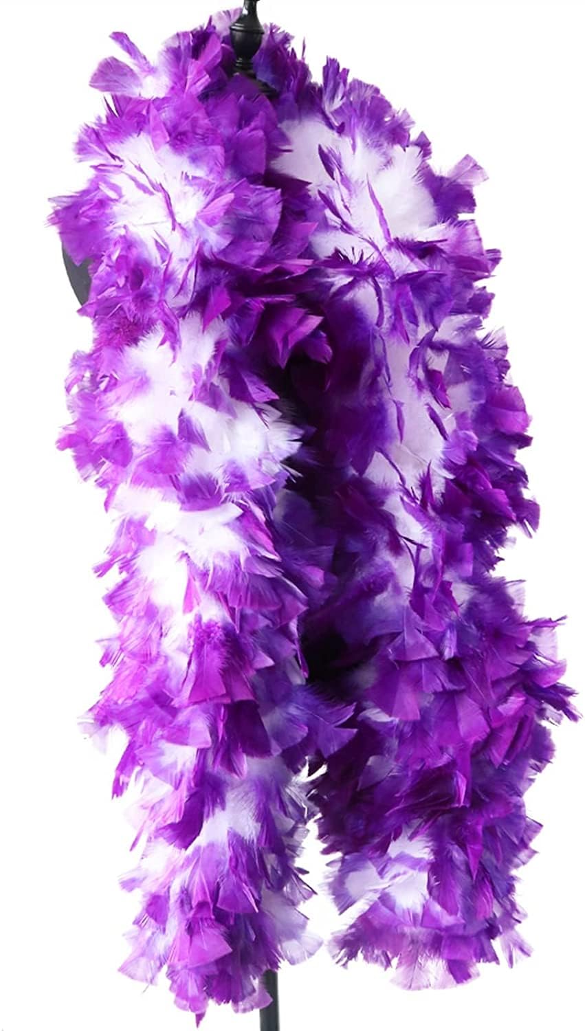 Federschals, Federboa, flauschige Federboa, 2 Meter flauschige Federboas für Frauen Mädchen Kostüm Dress Up Party Bulk Dekoration 200 Gramm (Farbe: 22, Größe: 200 Gramm)
