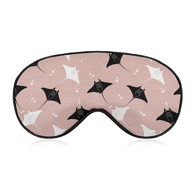 Sleep Mask Blackout Eye Mask for Sleeping Pink Background Black Night Blindfold for Men Women