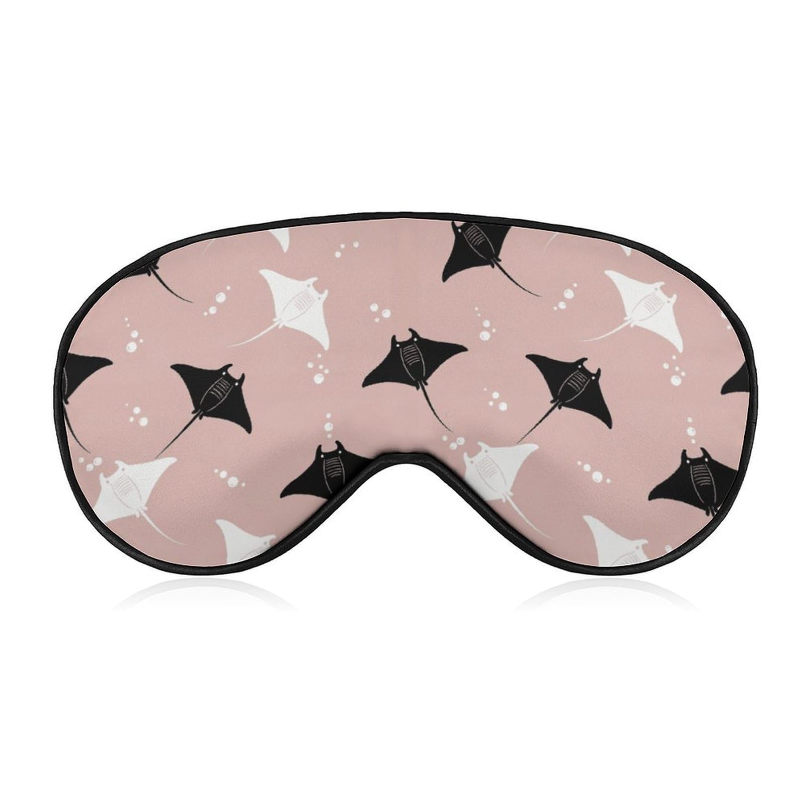 Sleep Mask Blackout Eye Mask for Sleeping Pink Background Black Night Blindfold for Men Women
