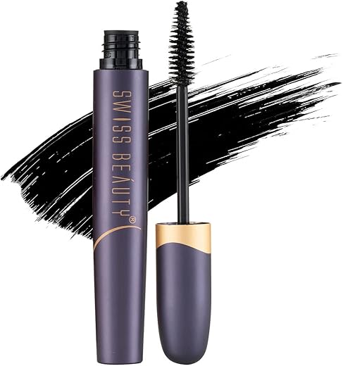 Swiss Beauty Bold Eye Super Lash Waterproof Mascara For Thicker Lashes |Smudge Proof Mascara For Eye Makeup| Black, 7.5Ml |