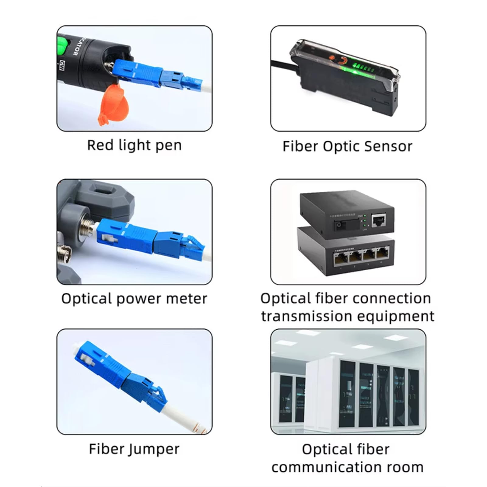 Adattatore ibrido in fibra ottica SC/APC-LC/APC, 2 pezzi, fibra singola