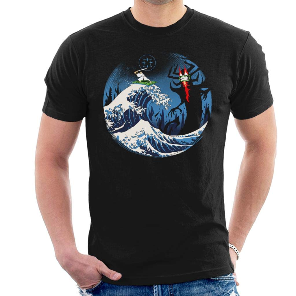 Cloud City 7 Men's Black Samurai Jack The Great Battle T-Shirt
