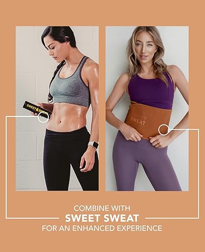 Miniatura 10 de Sweet Sweat - Faja reductora de cintura tonificada para mujeres y hombres, cinturón de entrenamiento de primera calidad para tonificar el área del