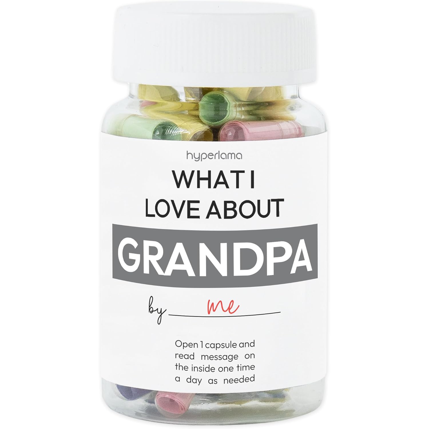 Morycraft Garrafa personalizada What I Love About Grandpa, kit DIY, melhor presente de aniversário para o avô, presentes exclusivos de dia dos pais para avô, cesta de Páscoa…