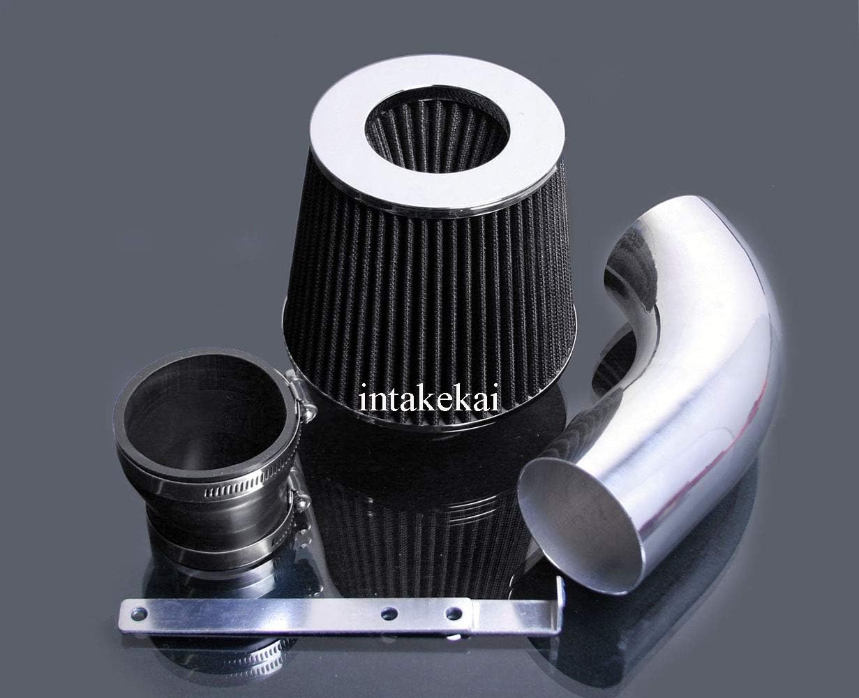 INTAKEKAI Performance Air Intake (Compatible with 1990-1997 GEO PRIZM / 1990-1997 TOYOTA COROLLA 1.6L, 1.8L L4 MODELS) (BLACK)
