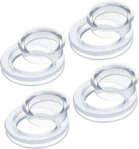 Miniatura 1 de SECFOU Juego de 4 juegos de tapas de enchufe para paraguas, juego de mesa de comedor al aire libre, protector de mesa de comedor pequeño, anillo de