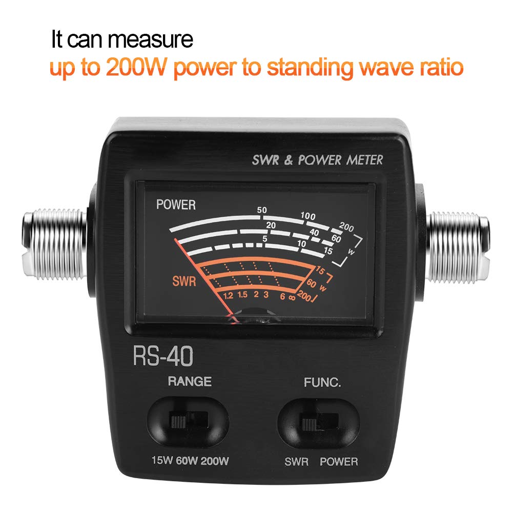 SWR/Misuratore di potenza, 200W Mini segmento UV VHF UHF ad onda stazionaria e misuratore di potenza, misuratore di onde stazionarie per radio bidirezionale Radio bidirezionale