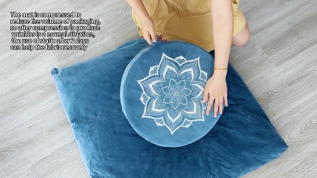 Amazon.com: hunnidspace Meditation Cushion Set Zafu & Zabuton