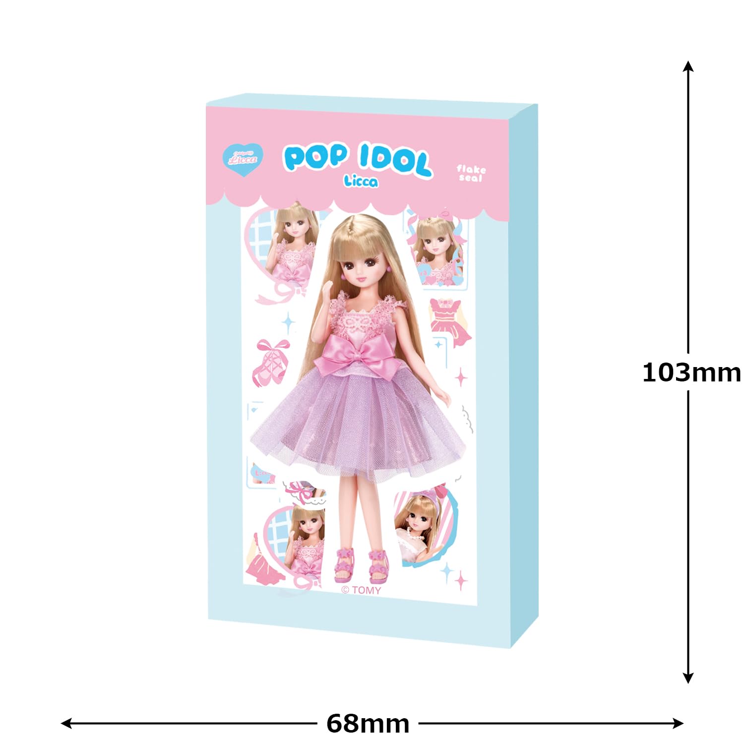 Amazon.co.jp: 古川紙工 リカちゃん シール 箱入りフレークシール