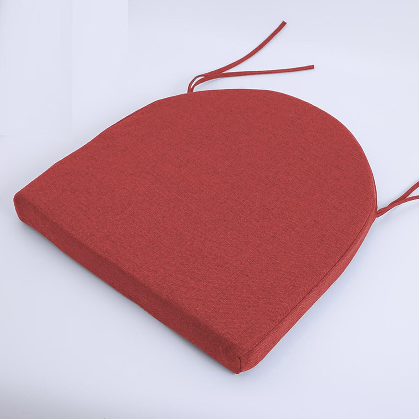 Rr tianshi U-Shaped Dining Seat Cushion Pads,Thicken 3/5/8cm Chair Seat Pads,Non-slip Chair Cushion Pad for Indoor Home Kitchen Patio (40X40X3CM,Red)