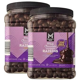 Milk Chocolate Covered Raisins, 54 oz 2 Pack