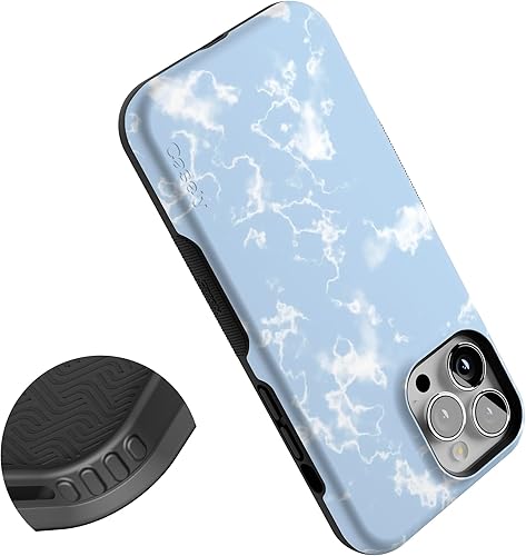 Vista 992 de Casely iPhone 13 Pro Case Compatible with MagSafe Blue Marble Case