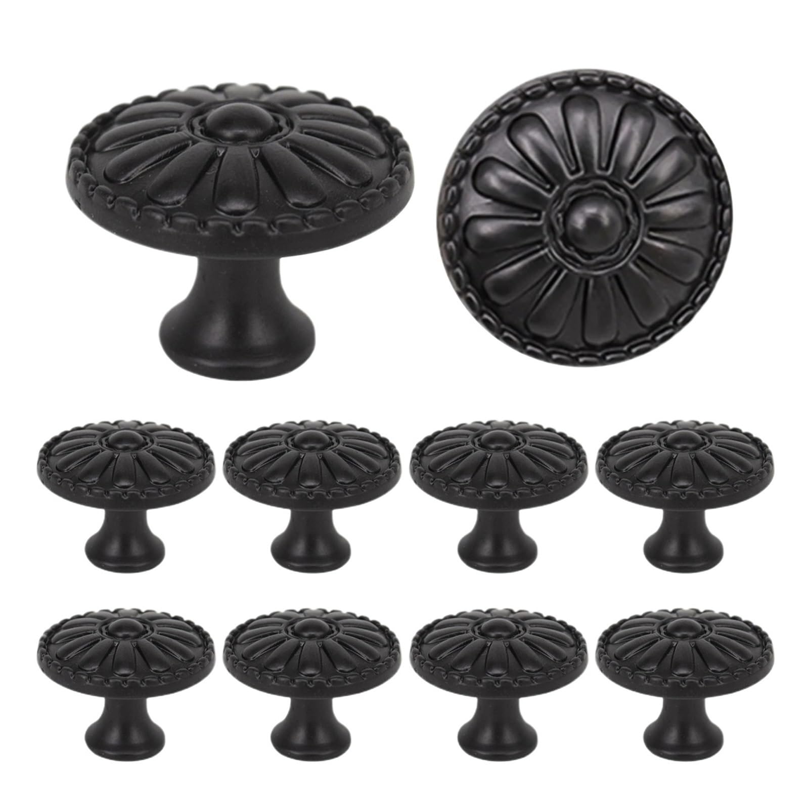 GFJFsetSH 10pcs European Daisy Round Cabinet Knobs(01)