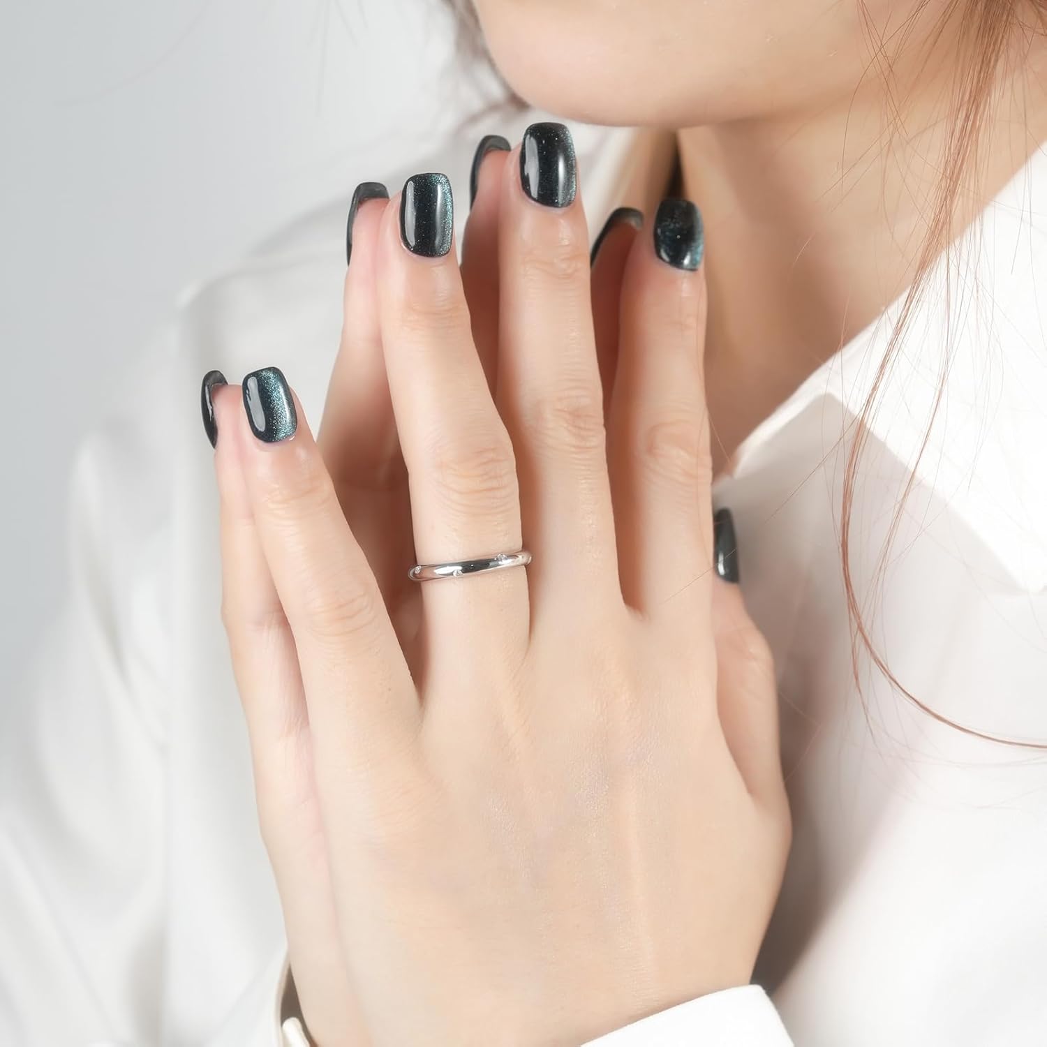 Moissanite Wedding Band Eternity Ring D Color VVS1 925 Sterling Silver Stackable Ring for Women Wife Anniversary Ring - Image 6