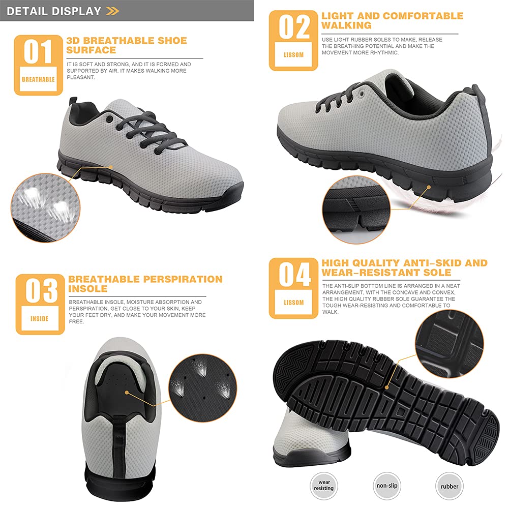 Biyejit Zapatillas de correr transpirables para mujer ligeras y casuales de moda